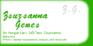 zsuzsanna gemes business card